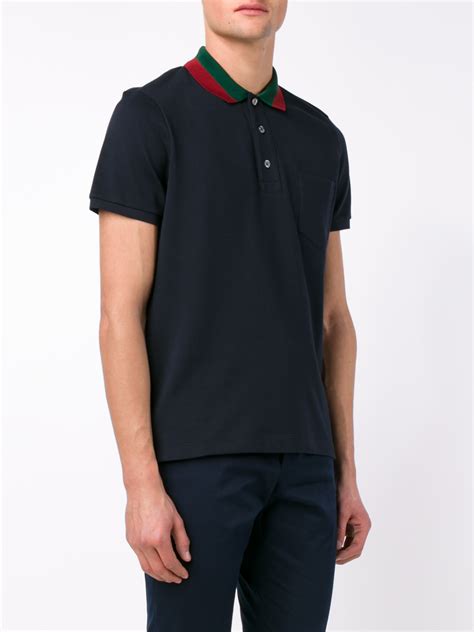 gucci poloshirt|gucci navy striped polo shirt.